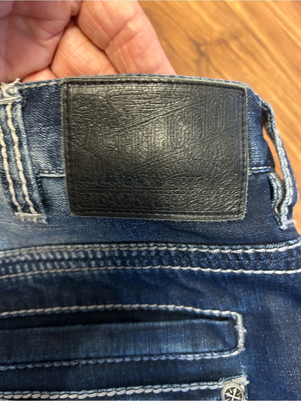 Affliction Mens Blake Rising Straight Jeans Size 36 - Picture 7 of 11
